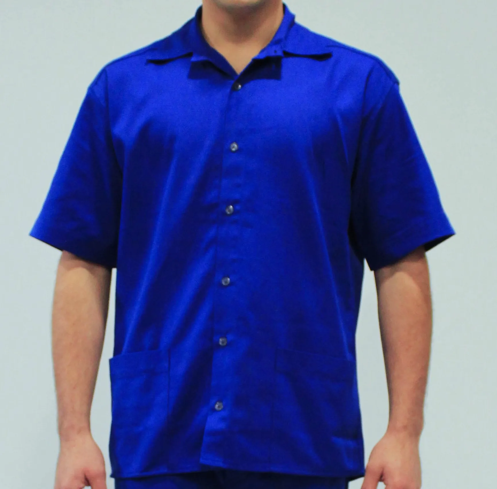 Segurança - Camisa Em Brim Manga Curta
